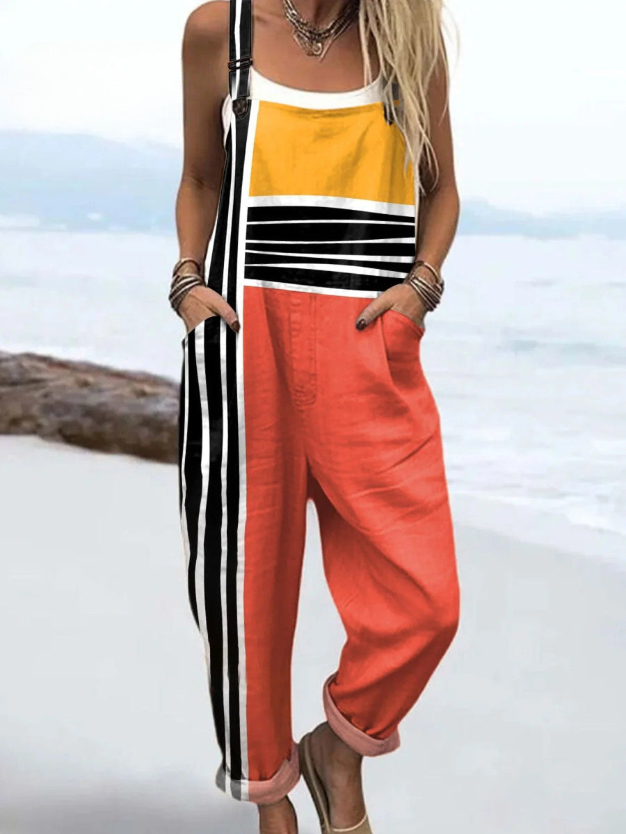 Cressida | Modern Colour-Panel Jumpsuit