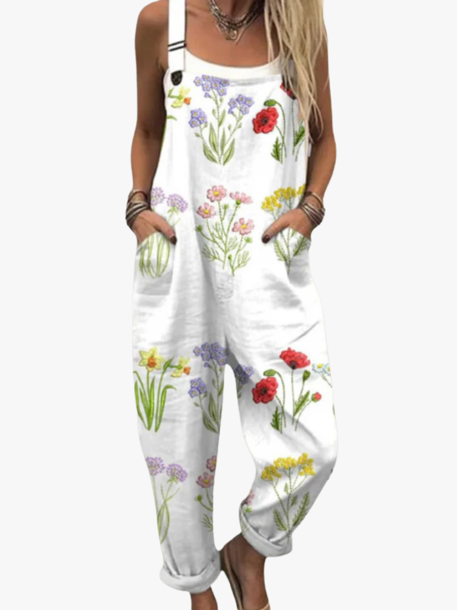 ALLIRA | FLOWER GARDEN OVERALLS FOR WOMEN