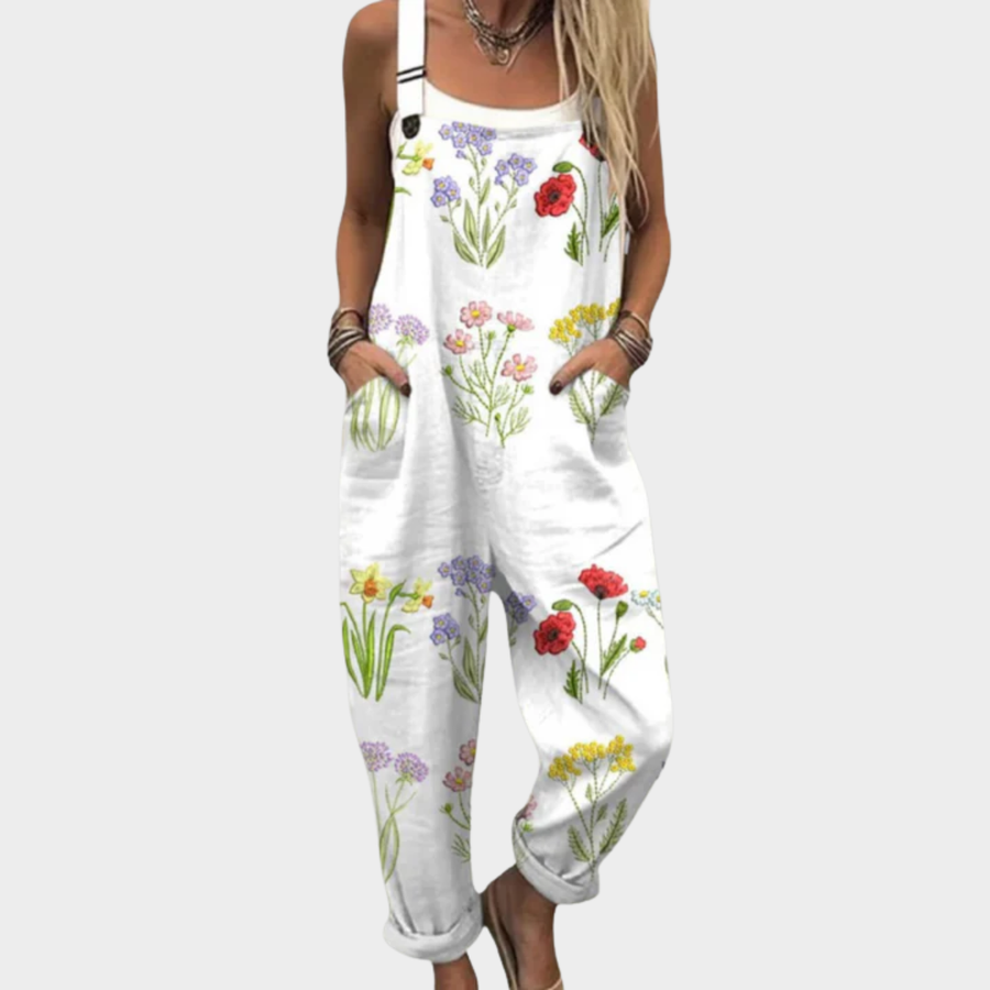 ALLIRA | FLOWER GARDEN OVERALLS FOR WOMEN