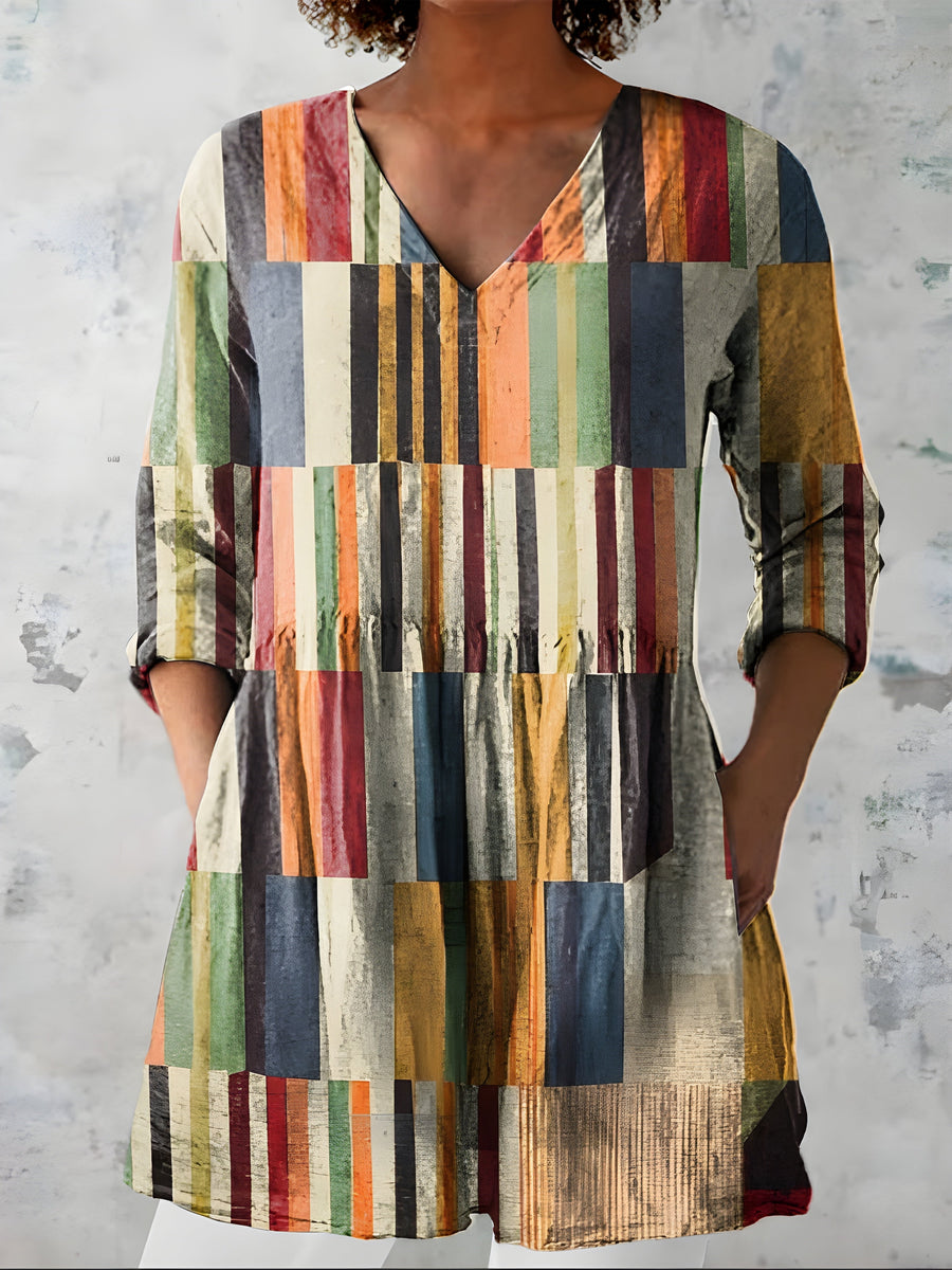 Aurelia | Long V-Neck Blouse