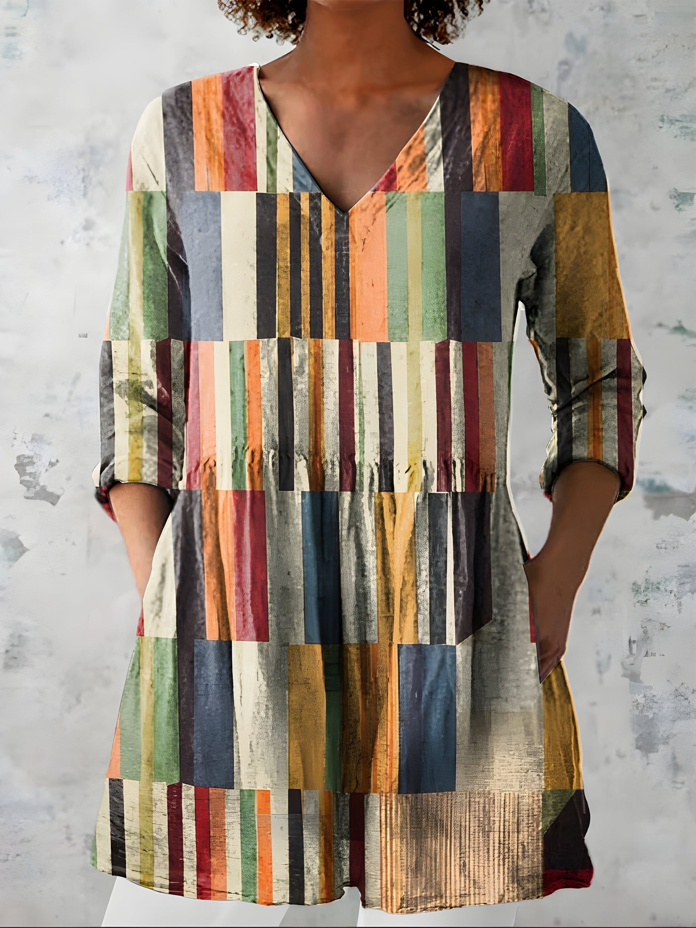 Clara | Long V-Neck Blouse