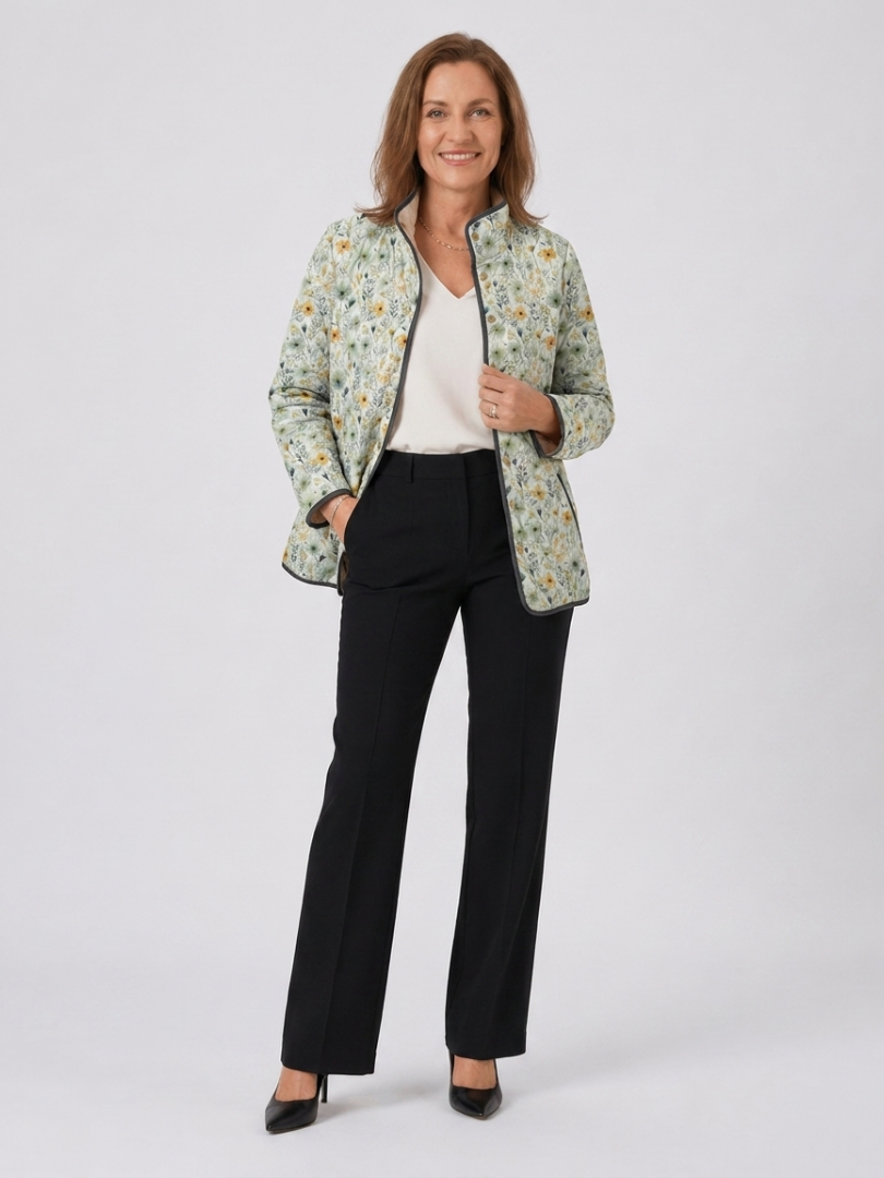 Hazel – Country Meadow Quilted Jacket