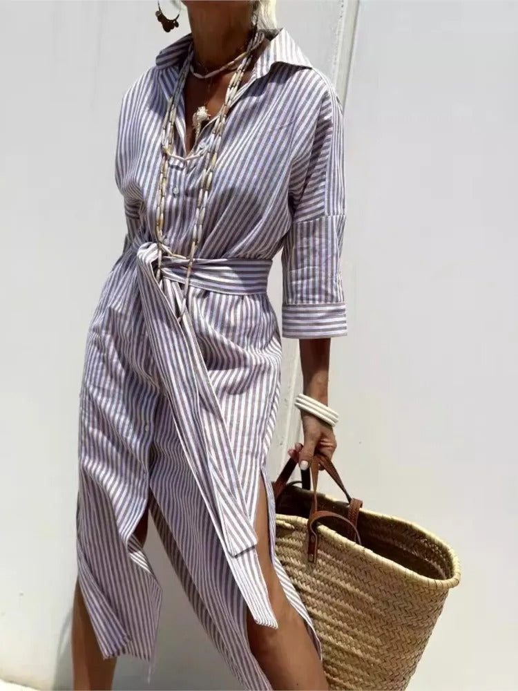 Géraldine | Lightweight and Stylish Striped Dress