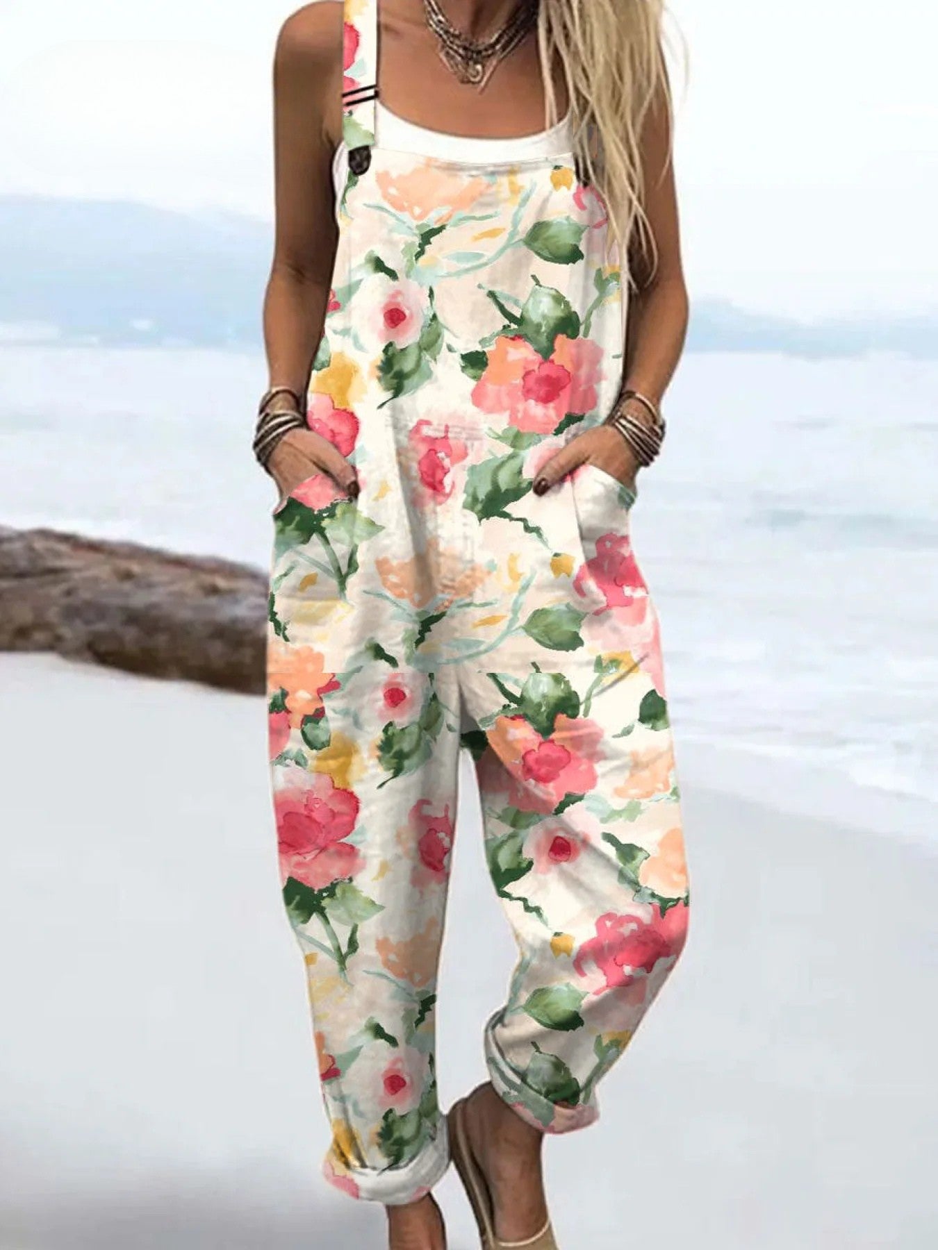 Adeline | Painterly Floral Jumpsuit