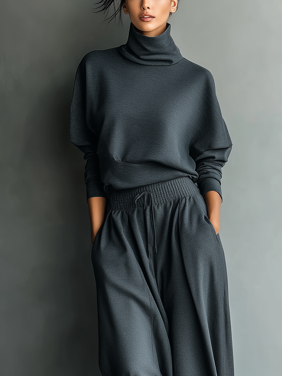 Eliza | Charcoal Knit Set