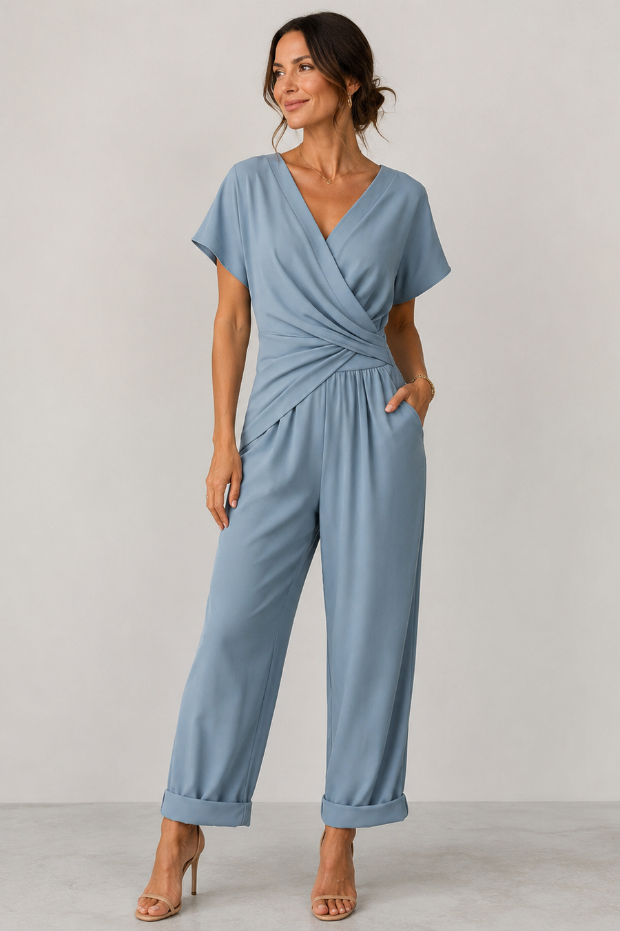 AMAROO | WRAP WIDE-LEG JUMPSUIT FOR WOMEN
