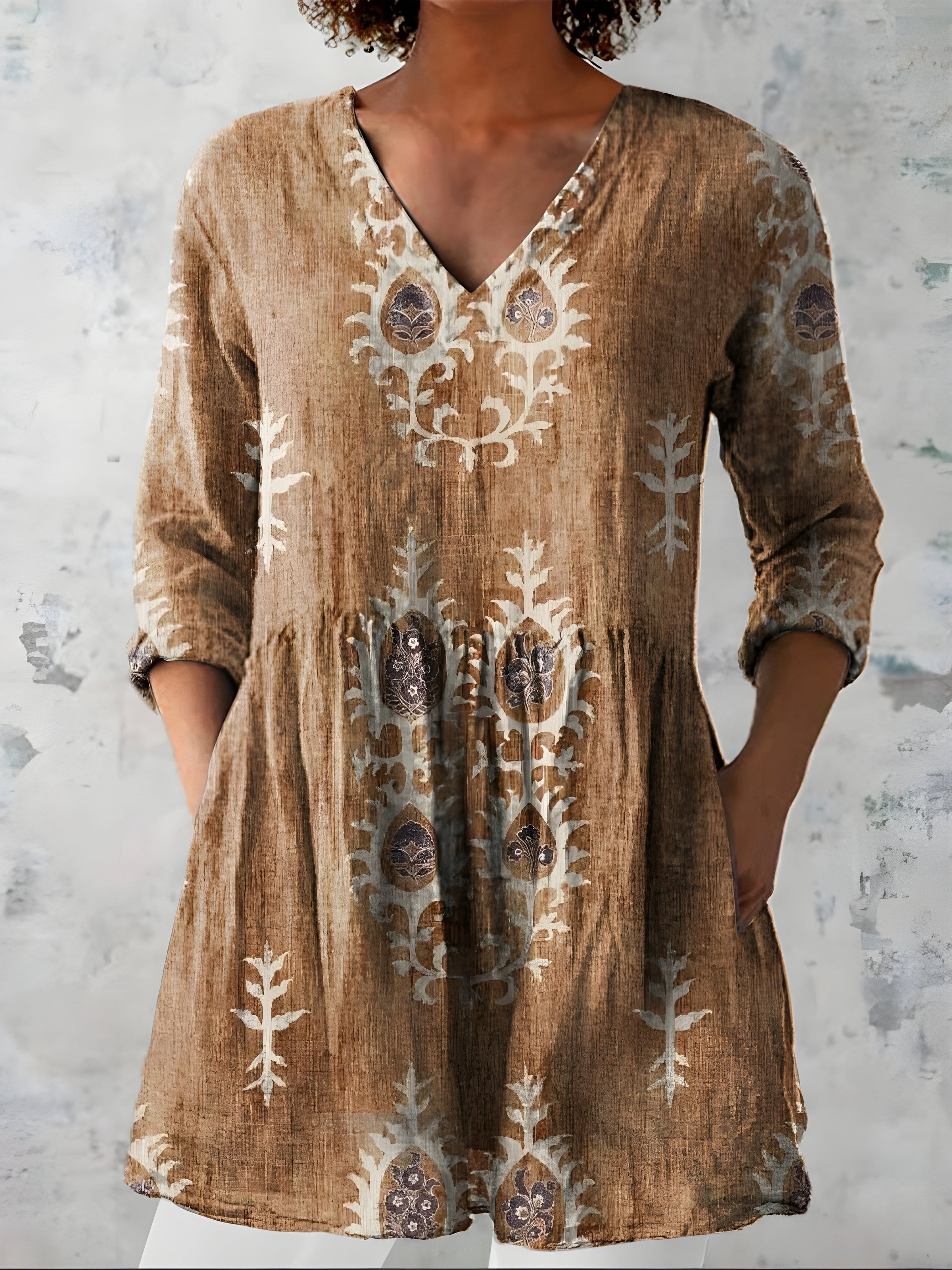Charlotte | Long V-Neck Blouse