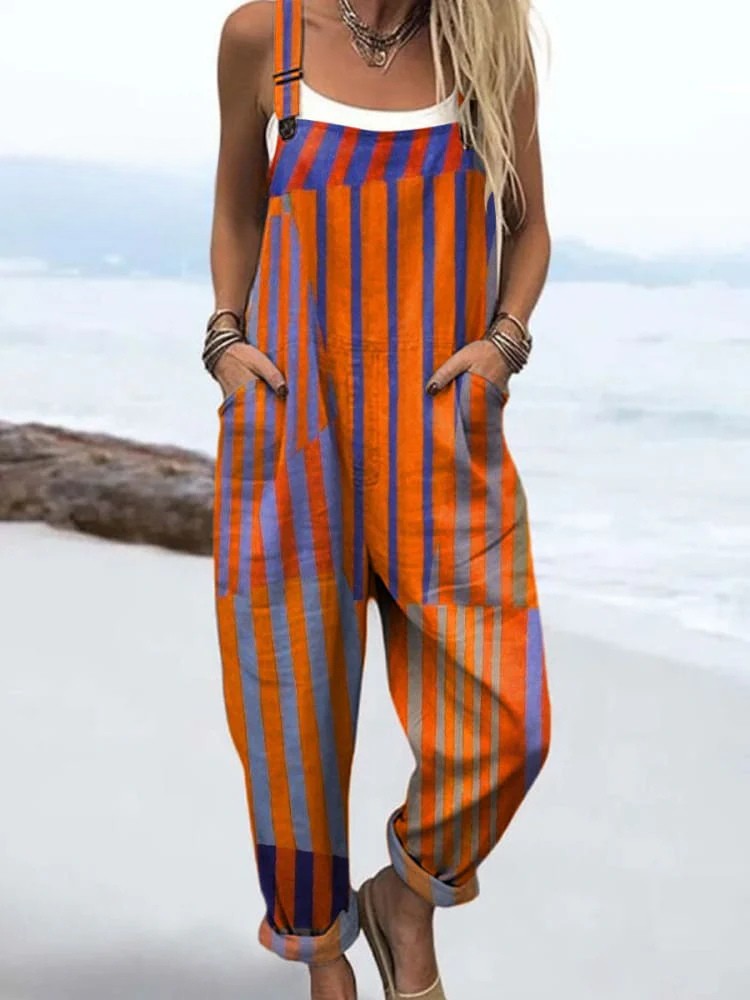 Antonia | Warm Striped Jumpsuit