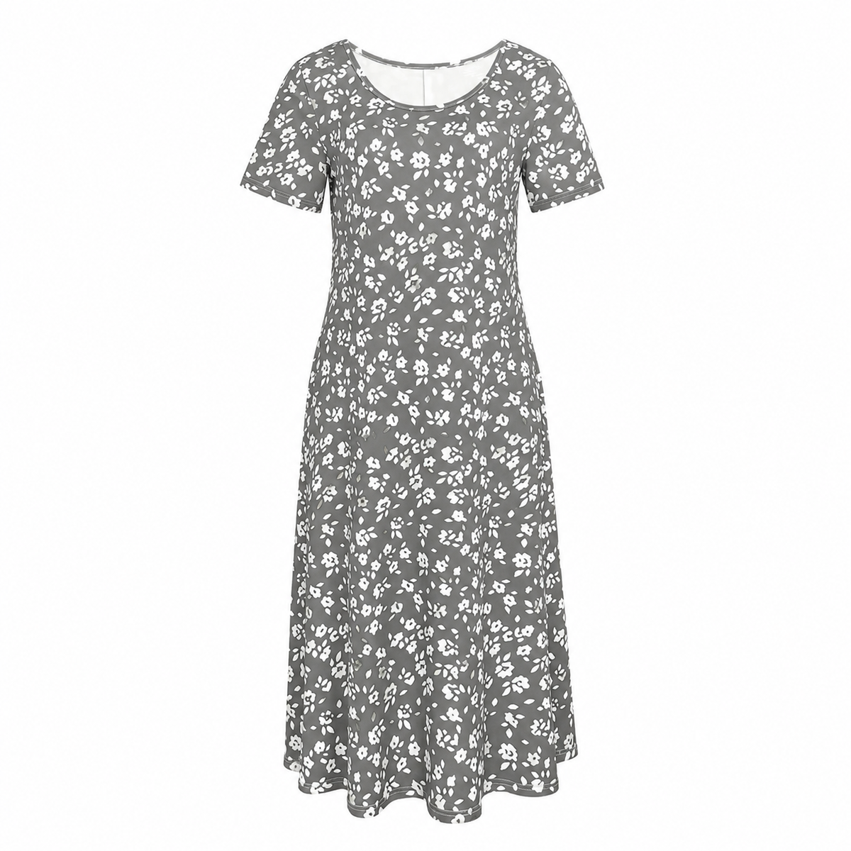 Elise™ – Elegant Floral Midi Dress with a Flattering Fit