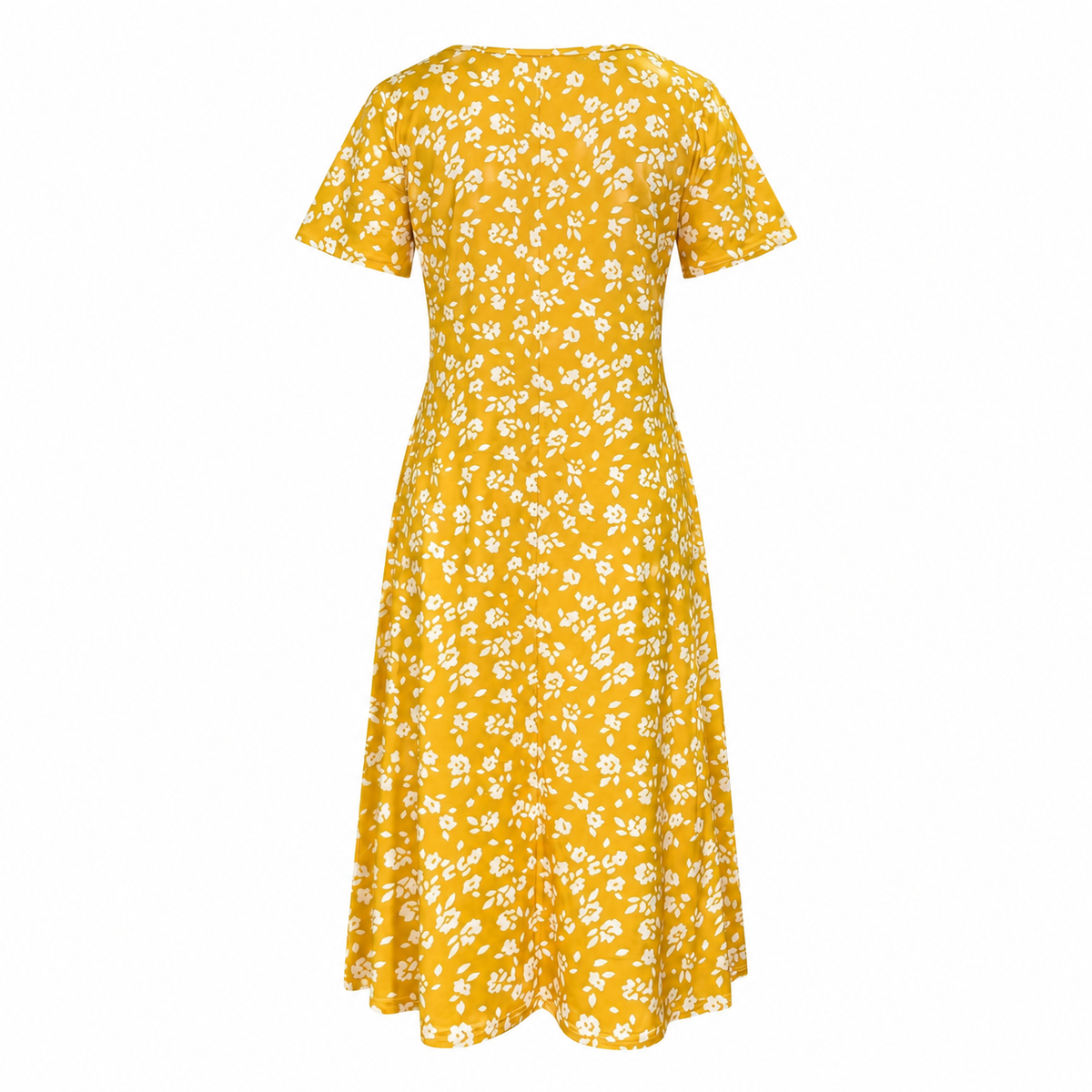 Elise™ – Elegant Floral Midi Dress with a Flattering Fit