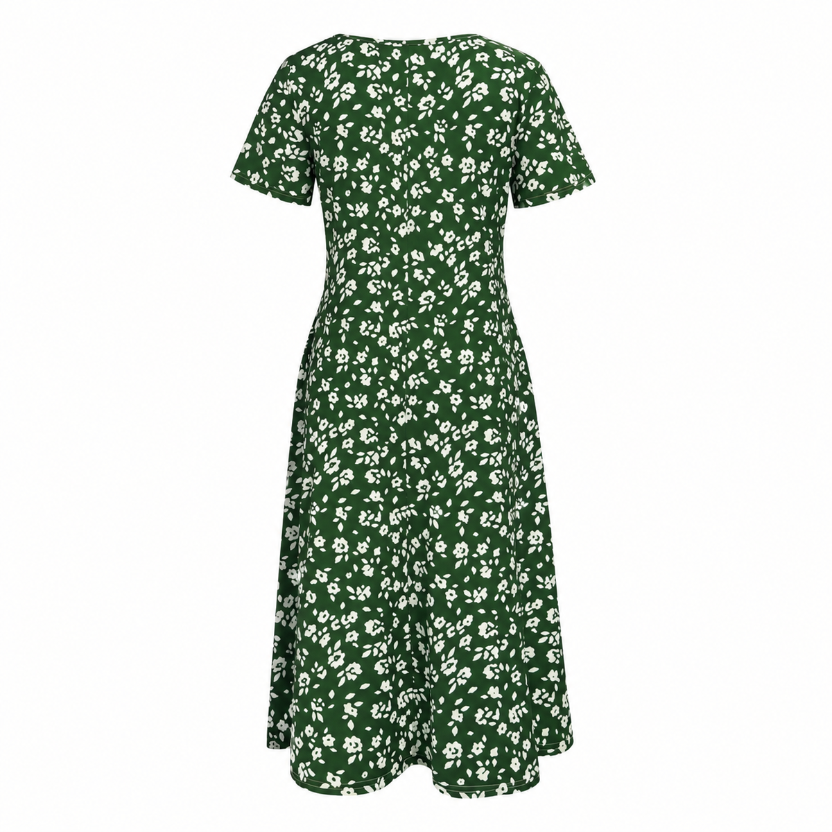Elise™ – Elegant Floral Midi Dress with a Flattering Fit