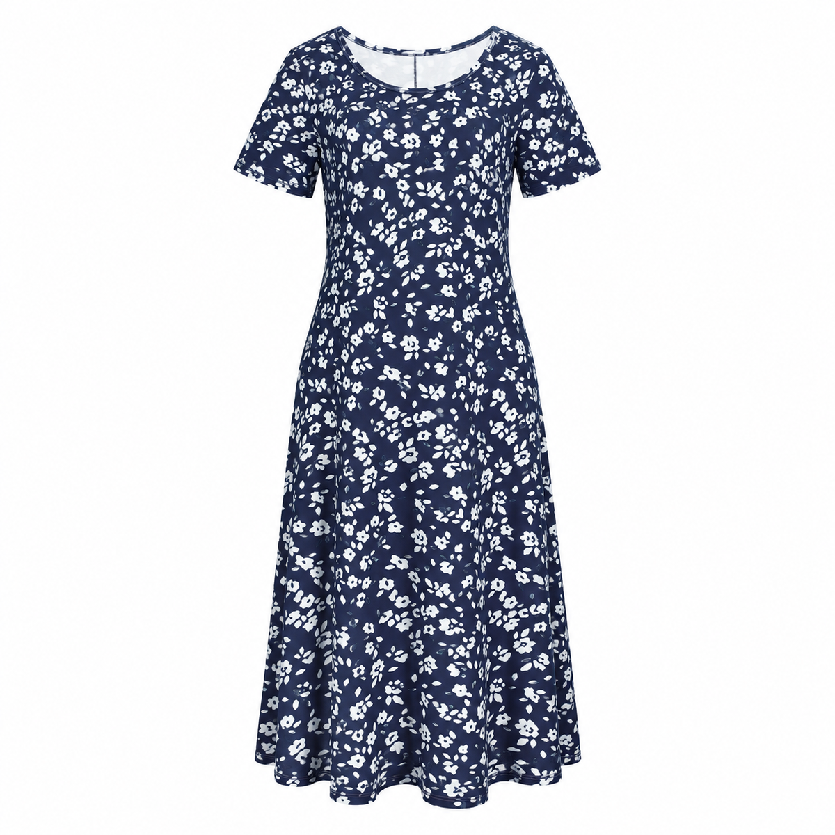 Elise™ – Elegant Floral Midi Dress with a Flattering Fit