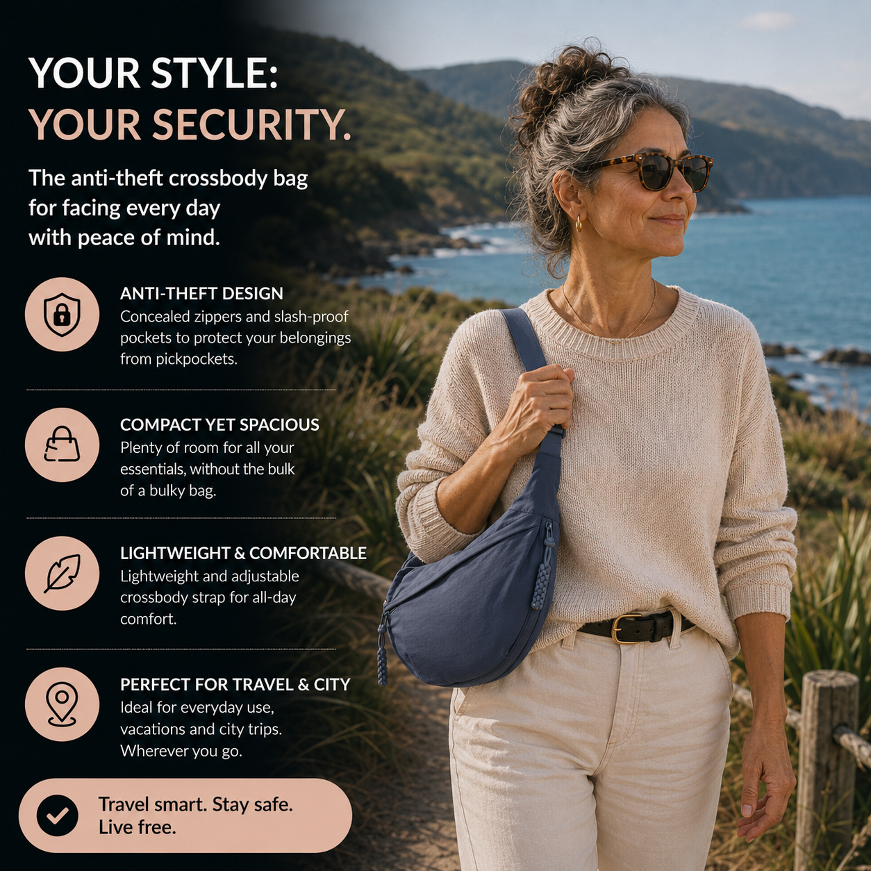 Mara | Blue Shoulder Bag