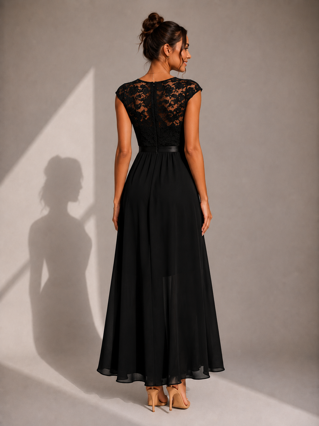 Viola | Lace Bodice Maxi Dress