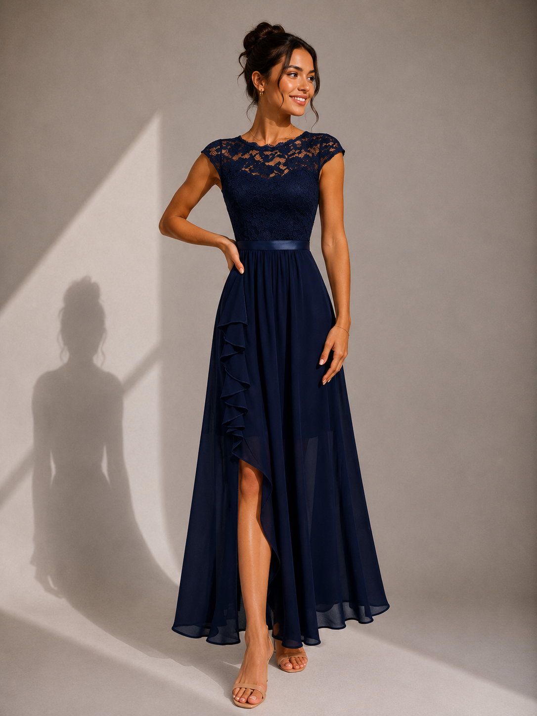 Viola | Lace Bodice Maxi Dress