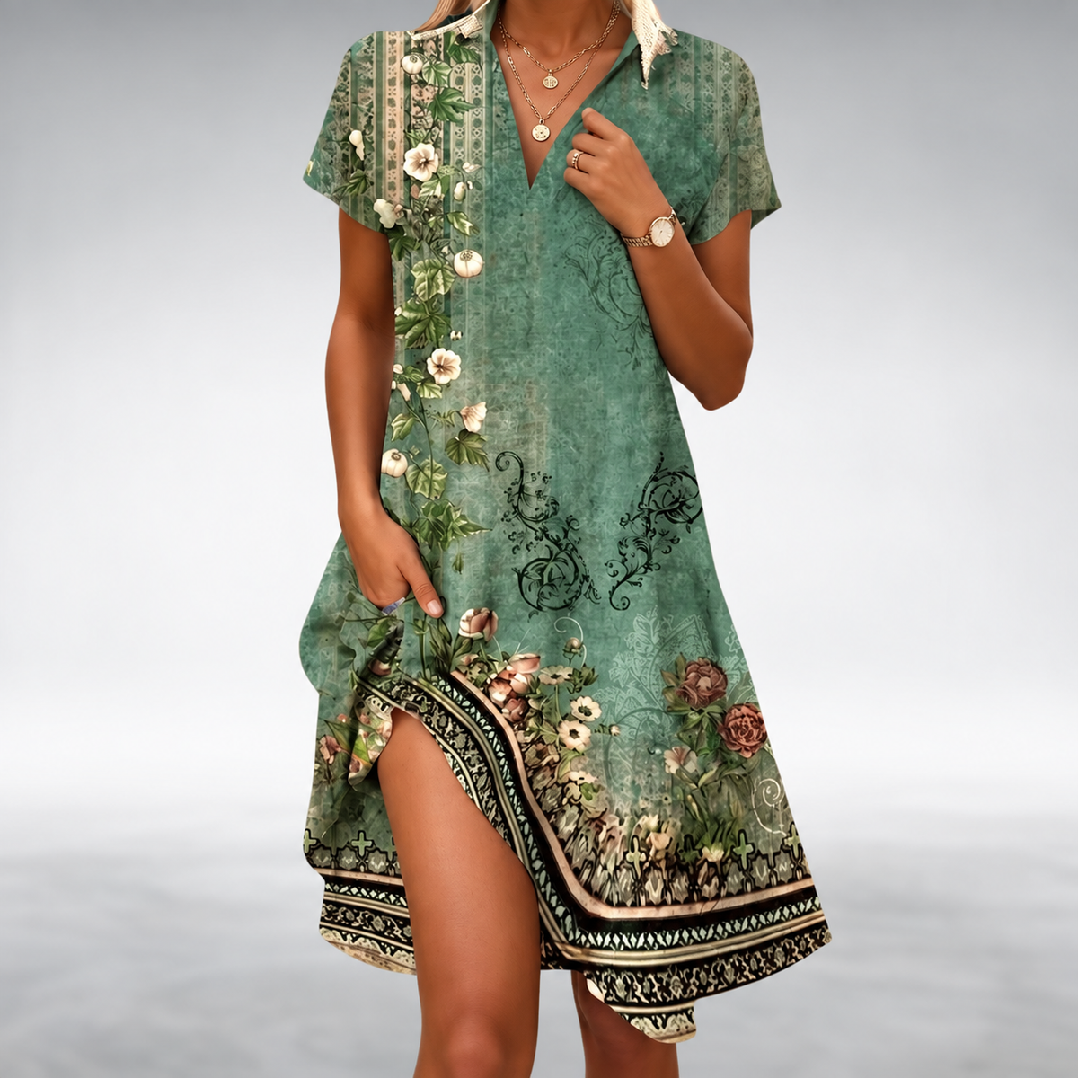 Moira™ Lightweight Comfort Midi Dress