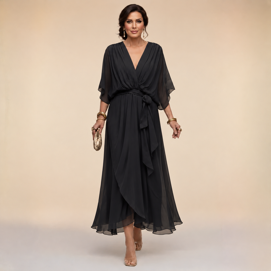 Clara | Wrap V-Neck Dress
