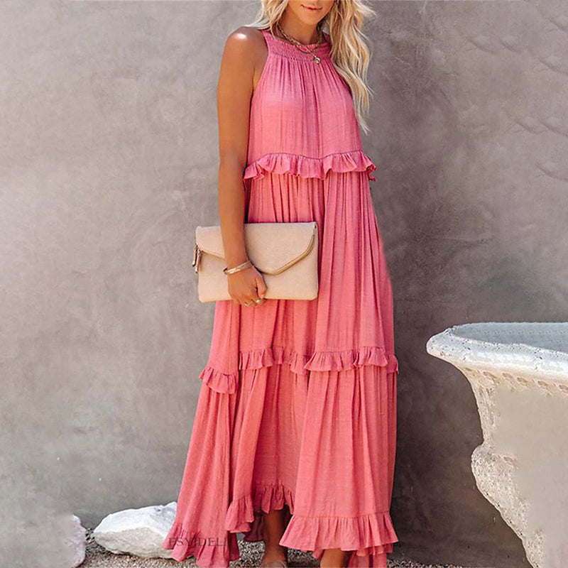 Elara™ Tummy-Flattering Maxi Summer Dress