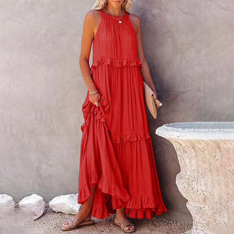 Elara™ Tummy-Flattering Maxi Summer Dress