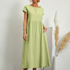 Gabrielle Flowing Midi Dress - Mint Green