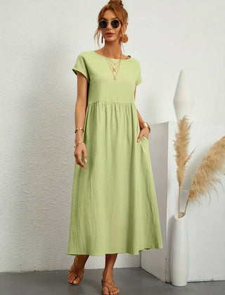 Gabrielle Flowing Midi Dress - Mint Green