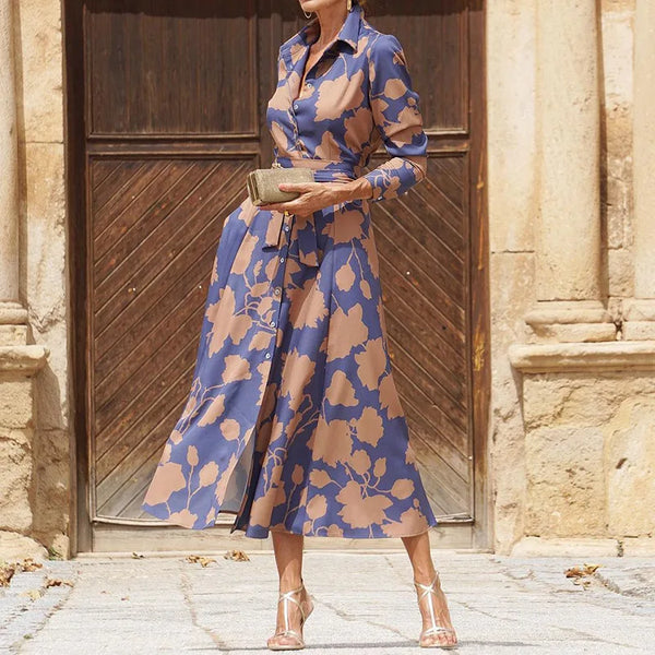 Élise | Elegant Long Dress with Long Sleeves