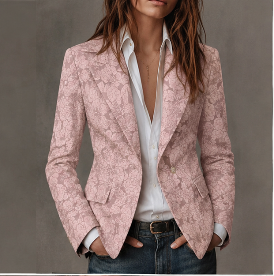 Estelle | Fitted Paisley Jacquard Blazer