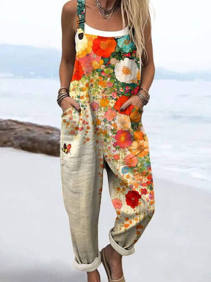 Perdita | Wildflower & Butterfly Jumpsuit