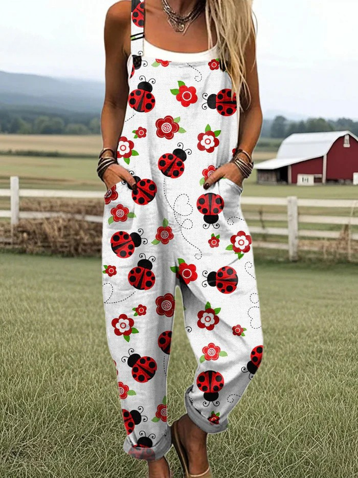 Bettina | Ladybird Print Jumpsuit