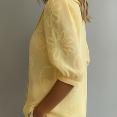Aurélie light floral blouse