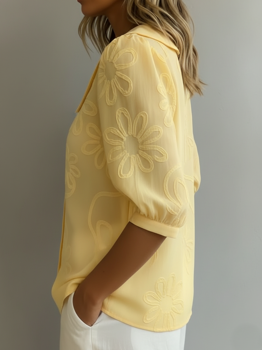 Aurélie light floral blouse
