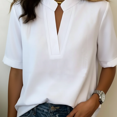 Élise elegant blouse with refined collar
