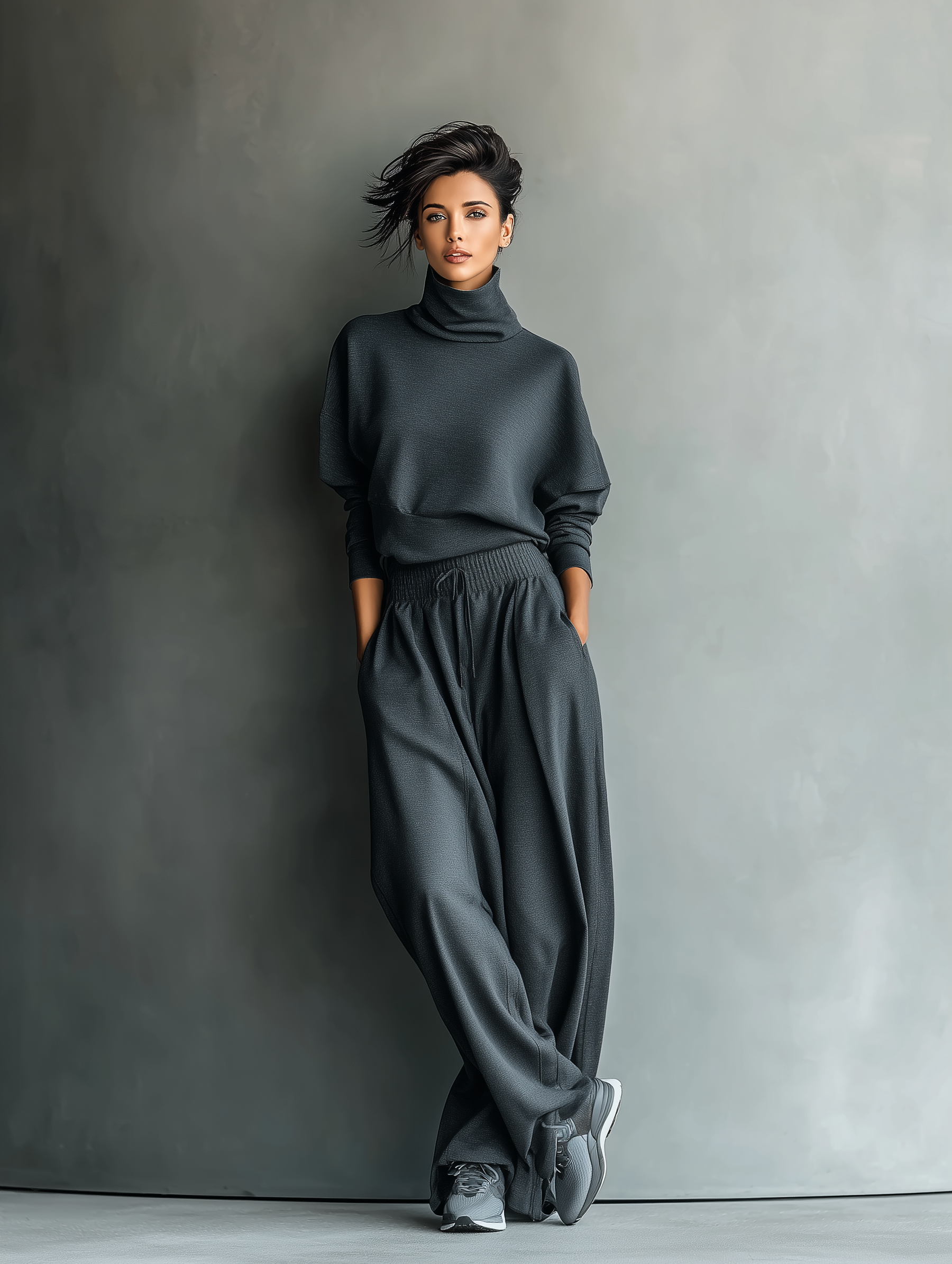 Eliza | Charcoal Knit Set