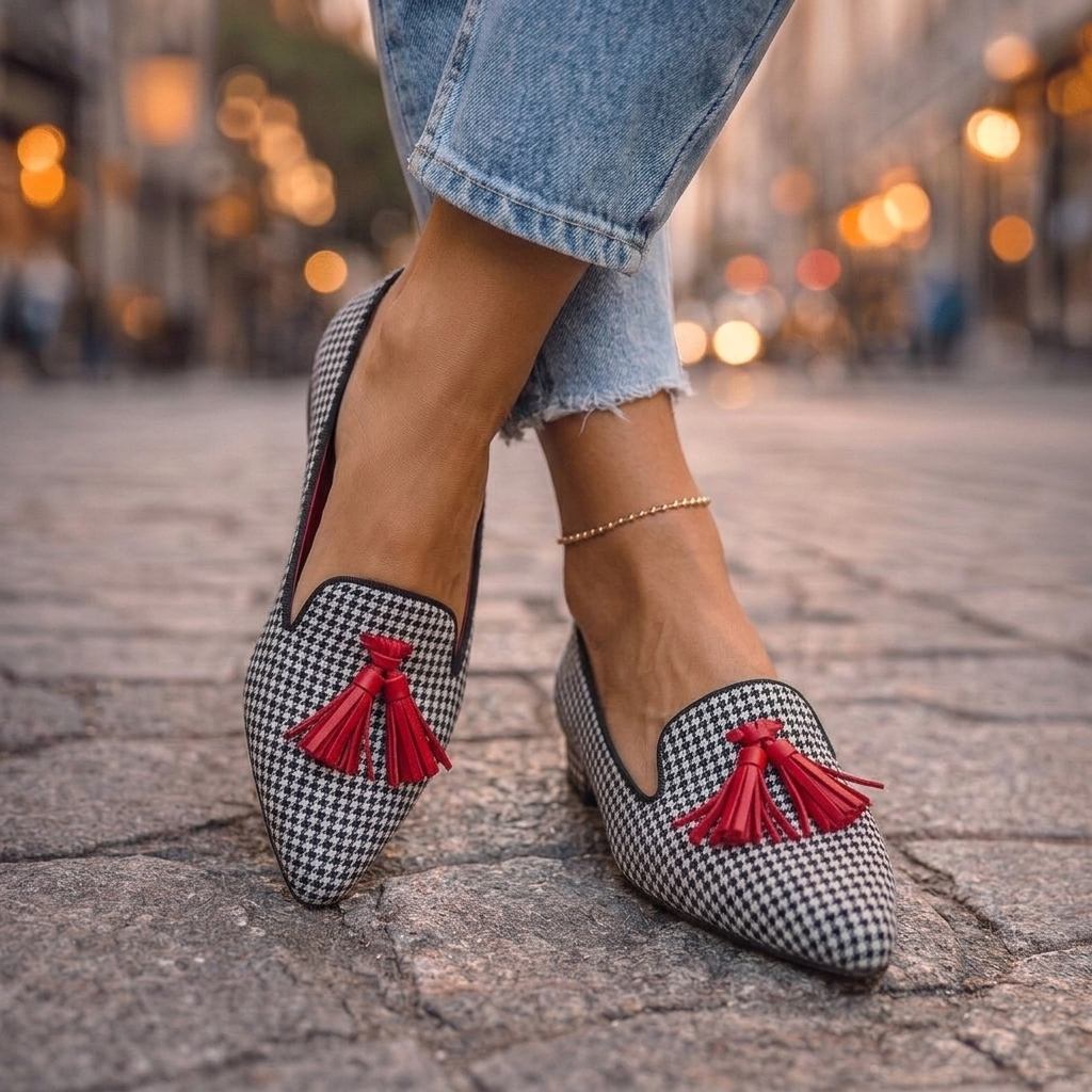 Livia | Suede Pointed Slip-On Flats