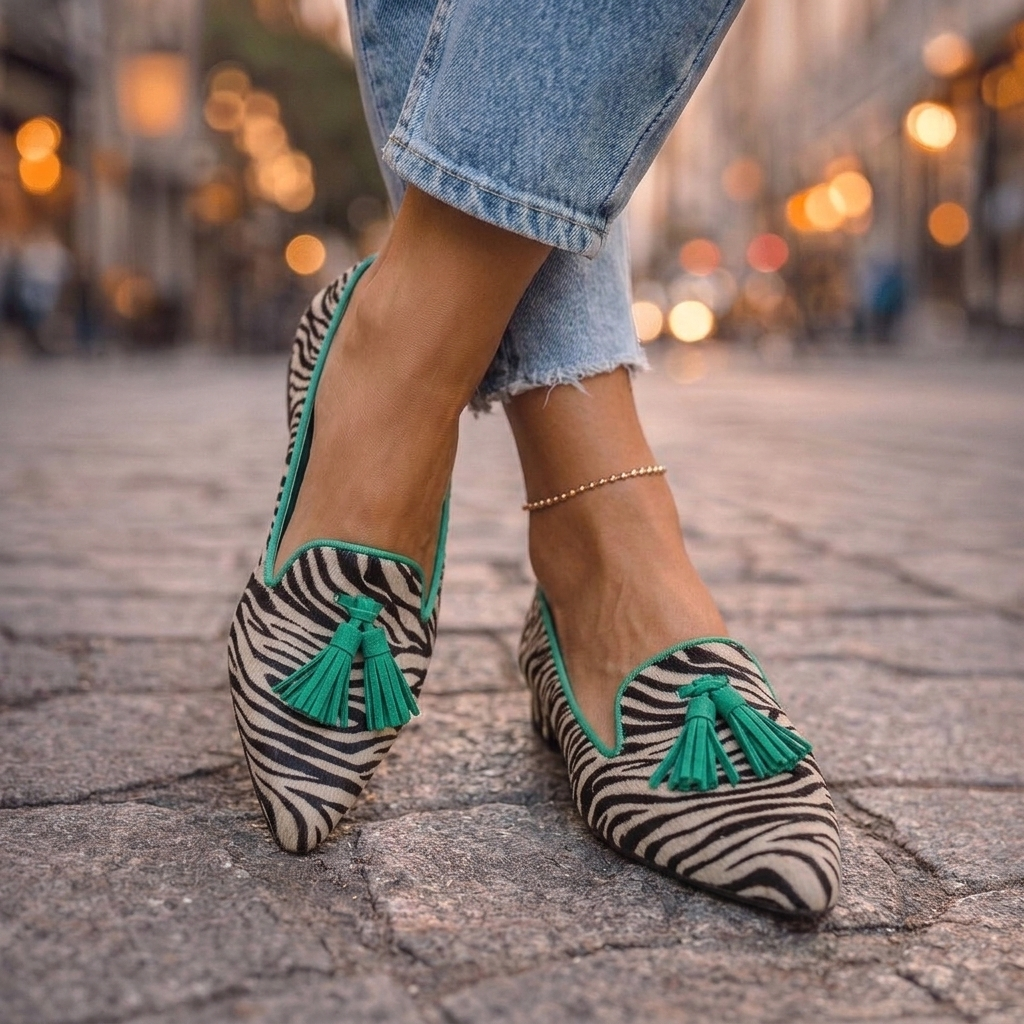 Livia | Suede Pointed Slip-On Flats