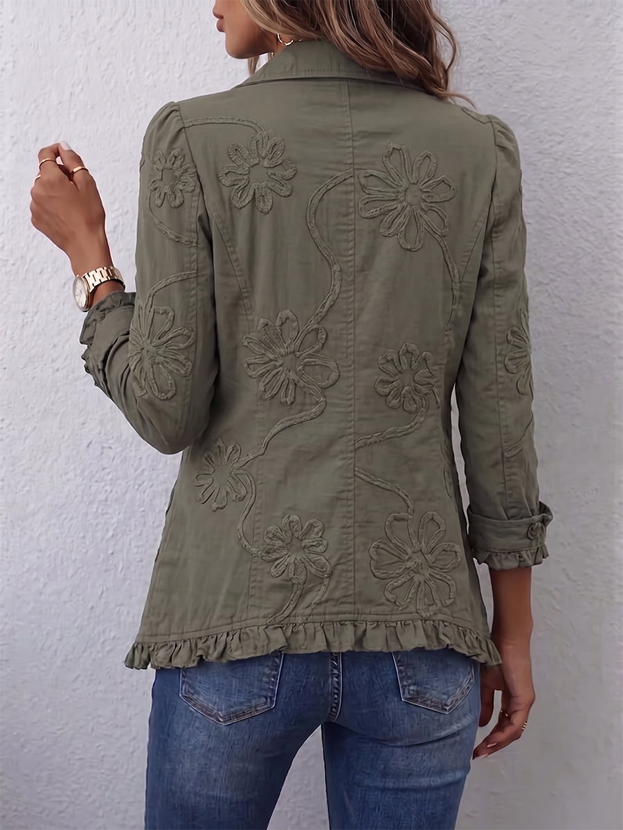 Faustine | Bohemian Floral Embroidered Jacket