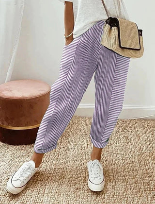 Paris light flattering pants - Purple