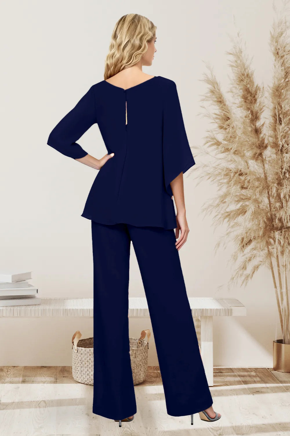 Liana | Sophisticated Loose-Fit Formal Pant Set