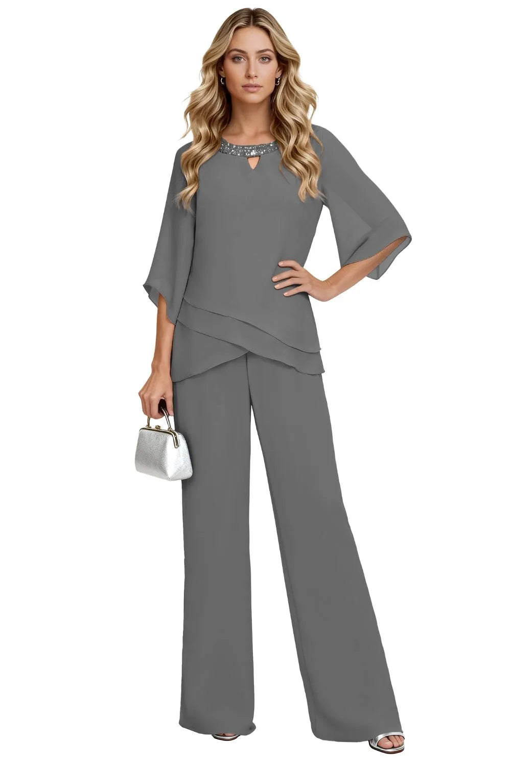 Liana | Sophisticated Loose-Fit Formal Pant Set