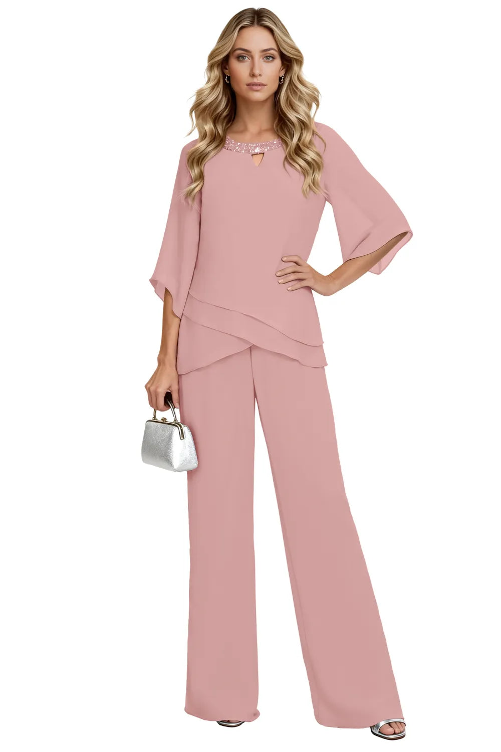 Liana | Sophisticated Loose-Fit Formal Pant Set