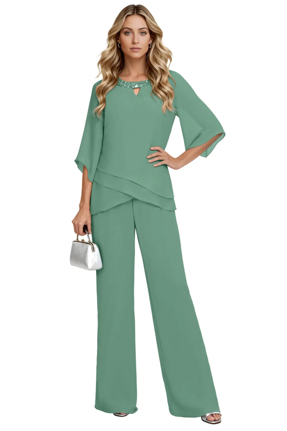 Liana | Sophisticated Loose-Fit Formal Pant Set