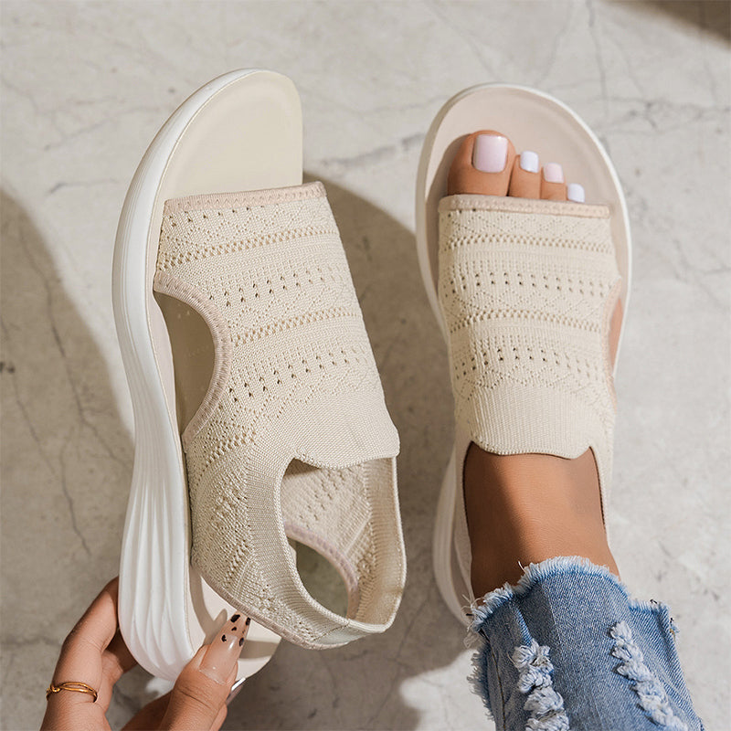 Lina™ Breathable Knit Platform Sandals