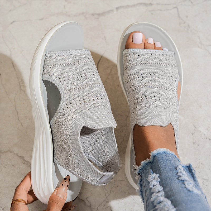 Lina™ Breathable Knit Platform Sandals