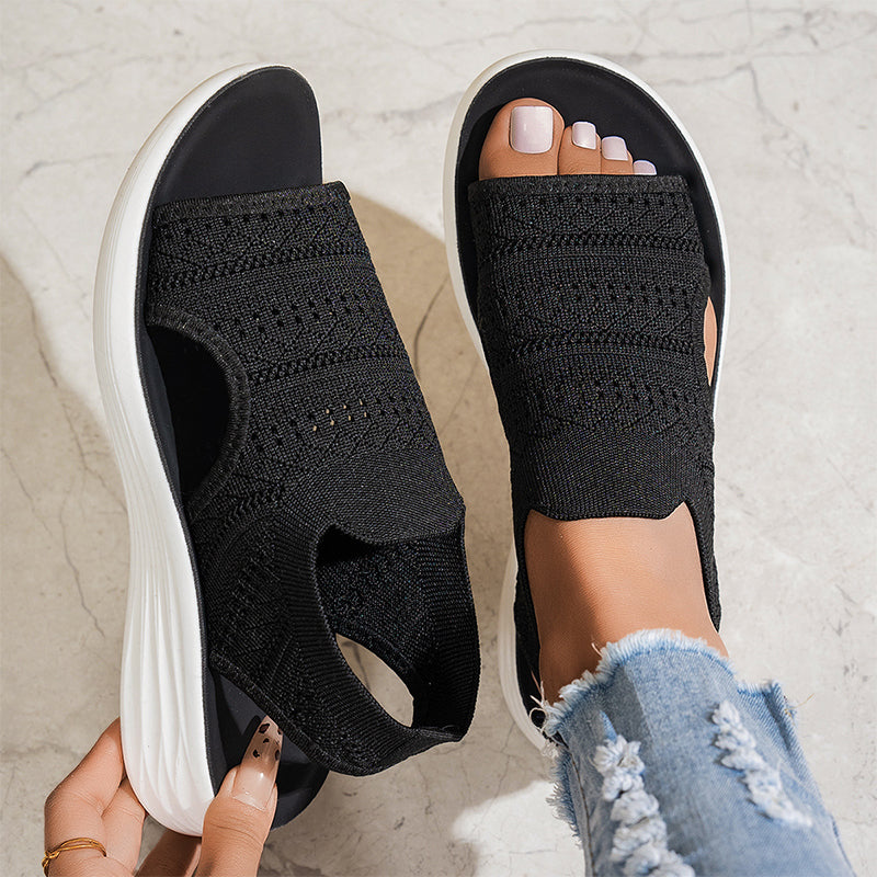 Lina™ Breathable Knit Platform Sandals