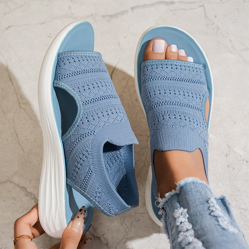 Lina™ Breathable Knit Platform Sandals