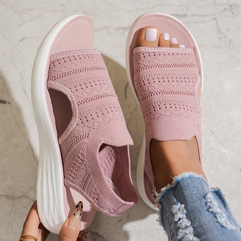 Lina™ Breathable Knit Platform Sandals