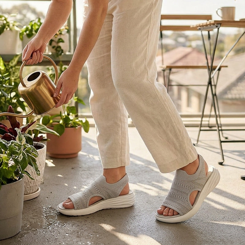 Lina™ Breathable Knit Platform Sandals