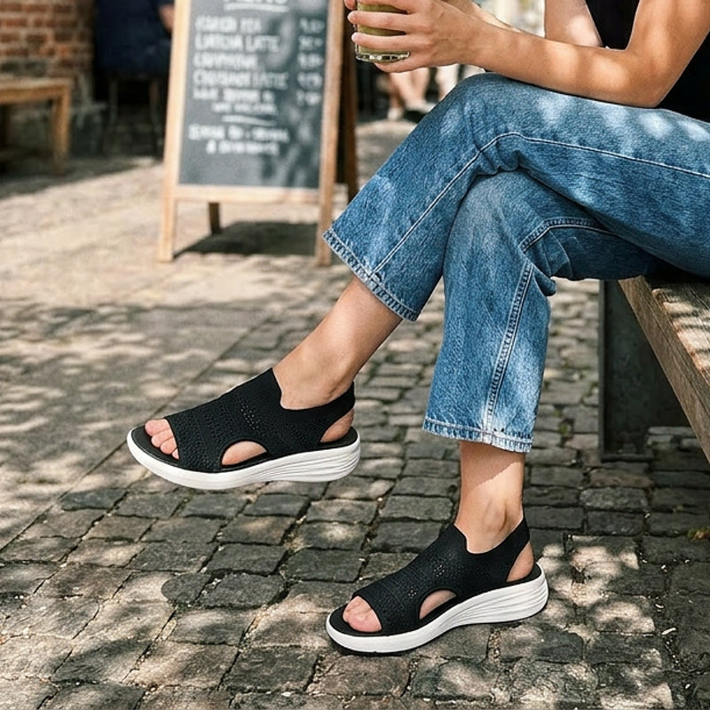 Lina™ Breathable Knit Platform Sandals