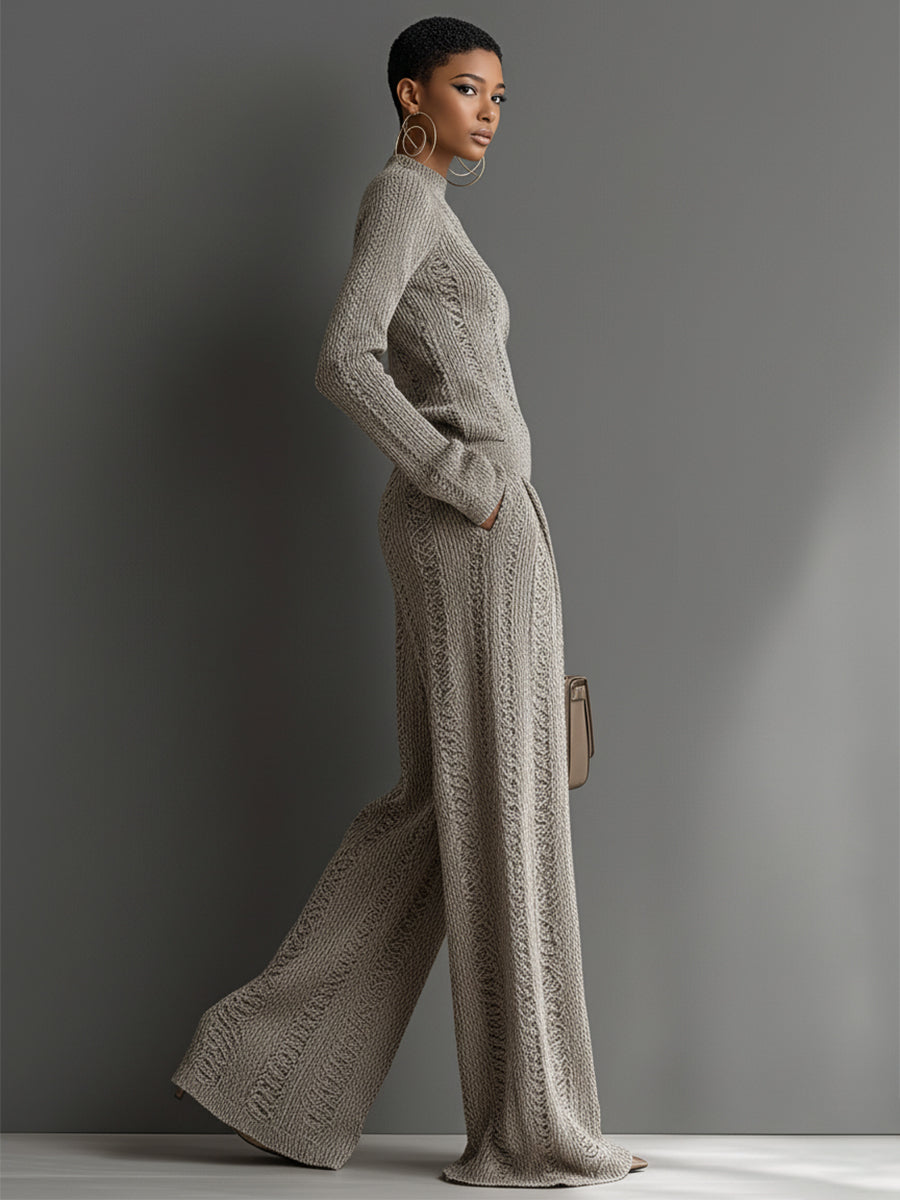 Juliana | Taupe Knit Set